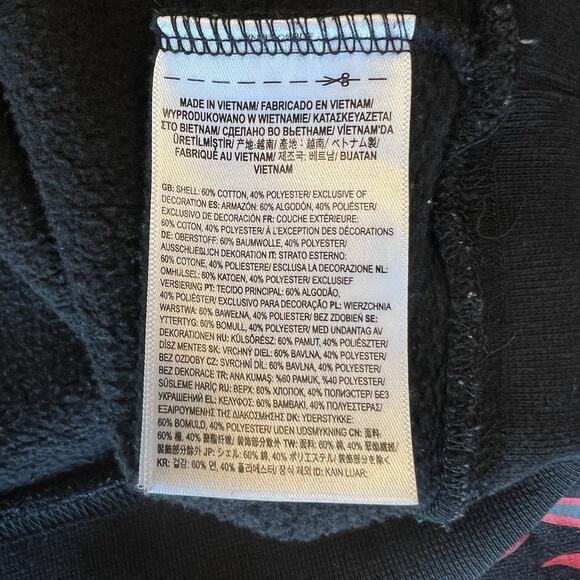 EUC Men's Vans Thrasher Off The Wall Black Flame Sweatshirt | Embroidered MEDIUM - Picture 5 of 11